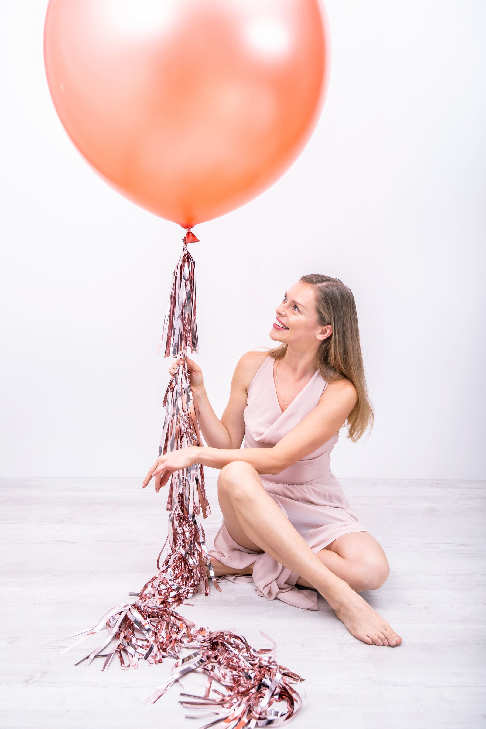 Round Metallic Rose Gold Balloon 