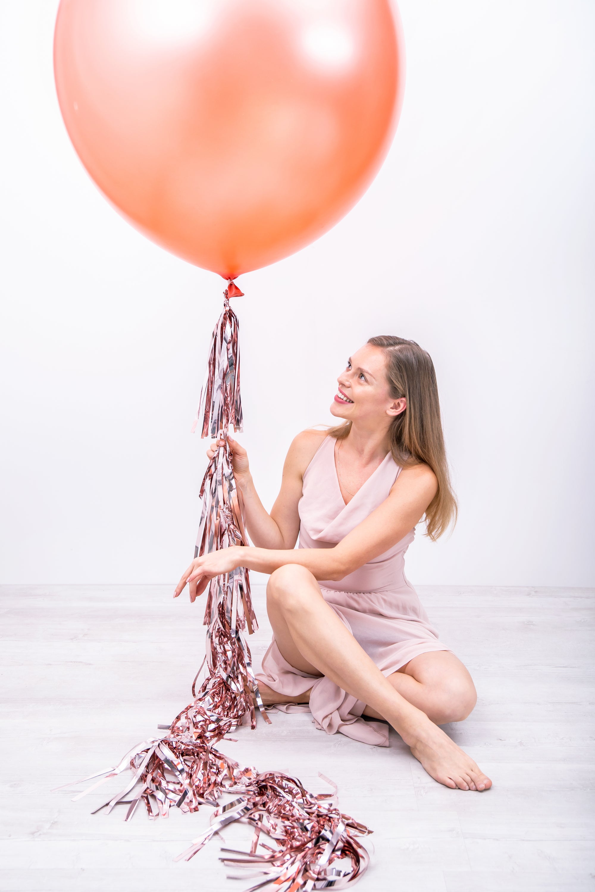 Round Metallic Rose Gold Balloon 