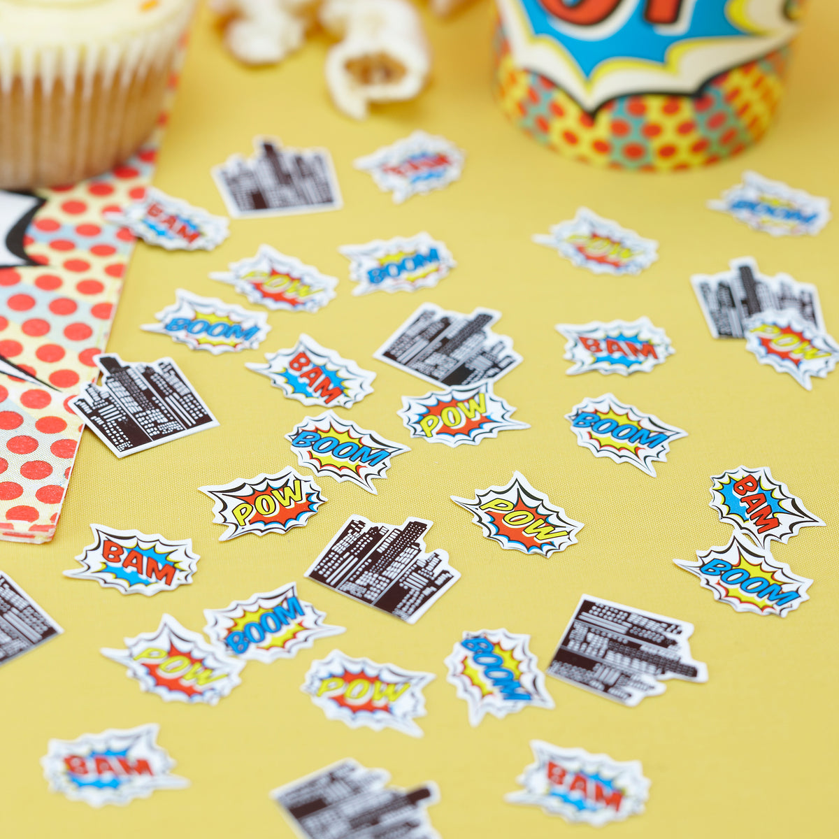 Pop Art Superhero Table Confetti