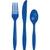 Plastic Premium Cutlery Cobalt Blue