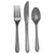 Plastic Premium Cutlery Silver Glitter Heavy Duty