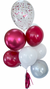 Confetti, Orbs & 11" Balloon Bouquet of 11