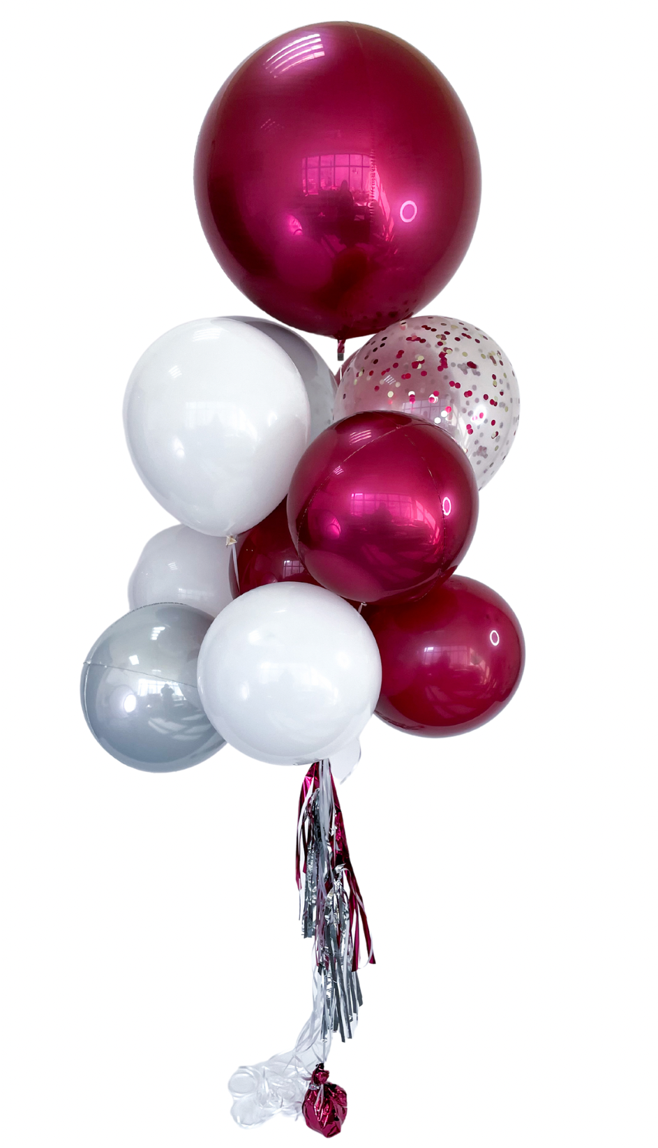 Confetti, Orbs & 11" Balloon Bouquet of 12