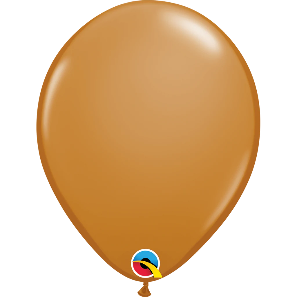 Mocha Brown Latex Balloons 16"