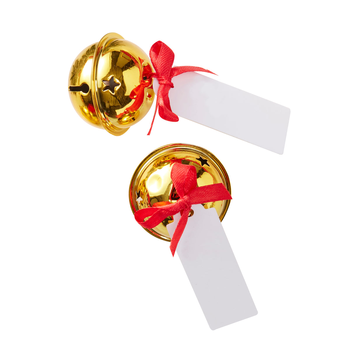 Gold Bell Christmas Place Card Holders