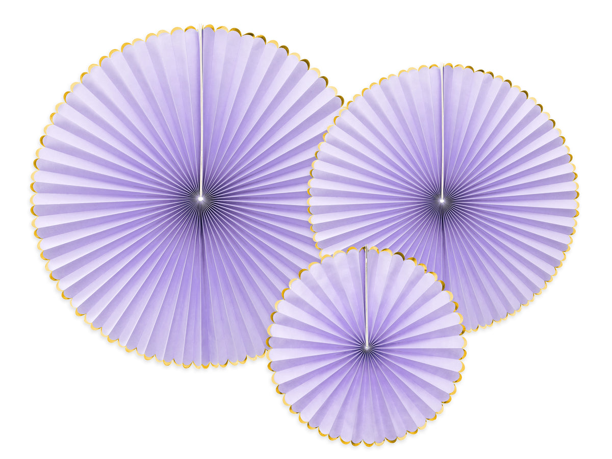 Light Lilac Luxe Fan Rosettes
