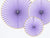 Light Lilac Luxe Fan Rosettes