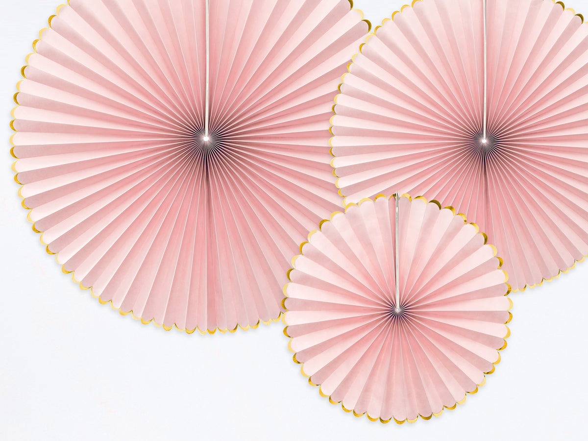 Light Pink Luxe Fan Rosettes