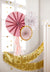 Pink Flowers Decorative Rosettes
