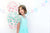 Mint Green Heart Clear Balloons
