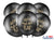 Happy New Year Pastel Black Balloons