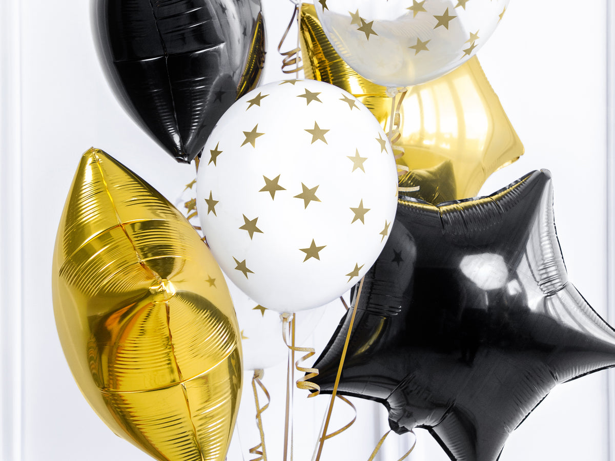 Pastel Pure White Stars Balloons
