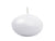 Matte White Disc Floating Candles