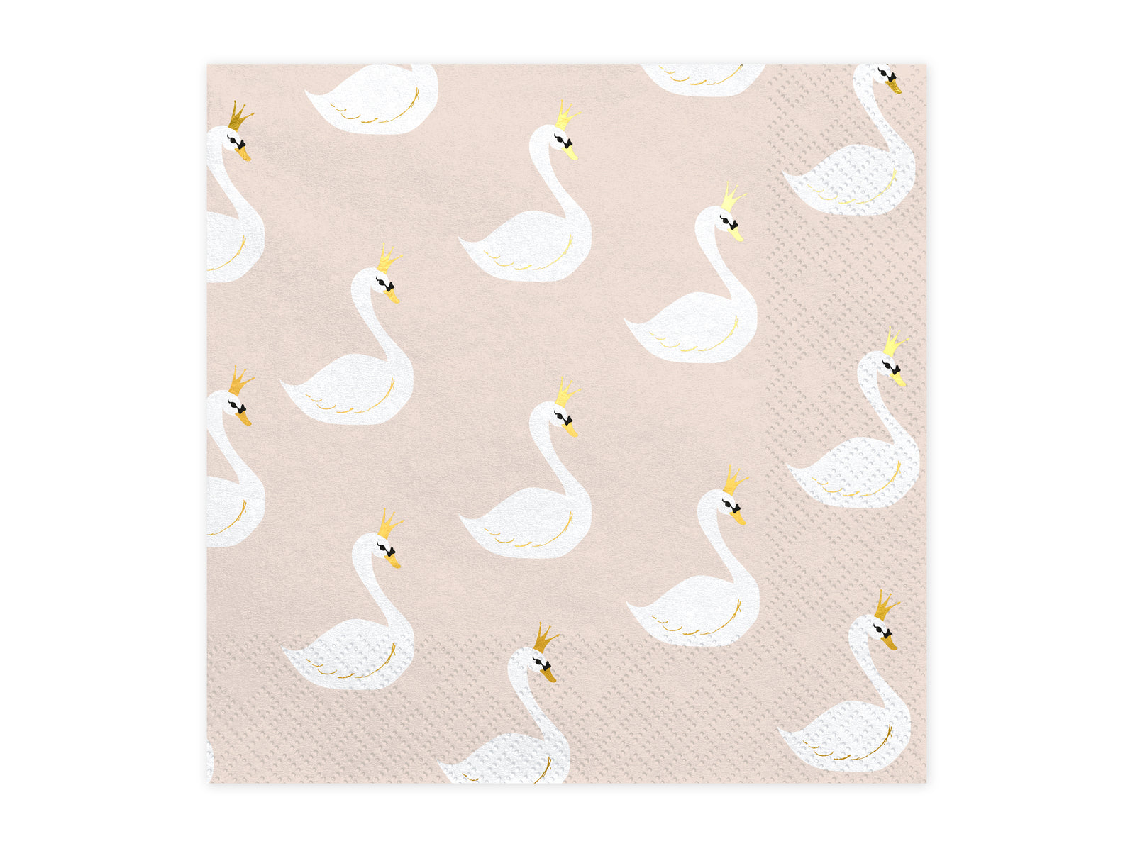 Lovely Swan Lake Paper Napkins Pink 