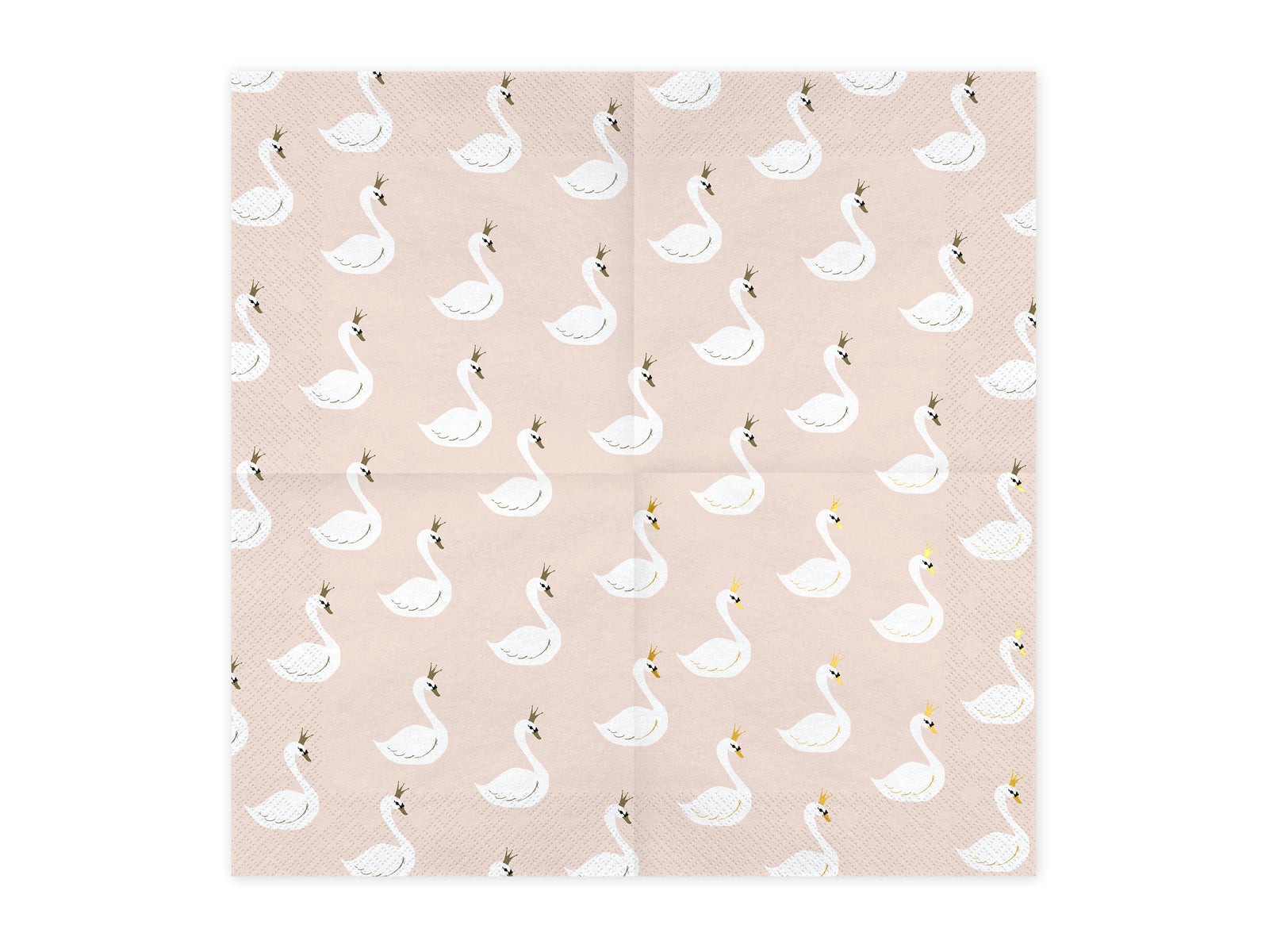 Lovely Swan Lake Paper Napkins Pink 
