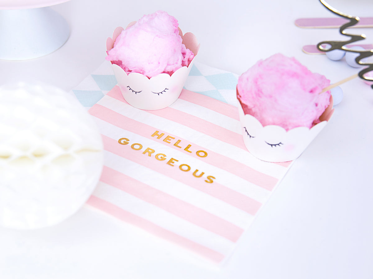 Pink Striped Yummy Napkins