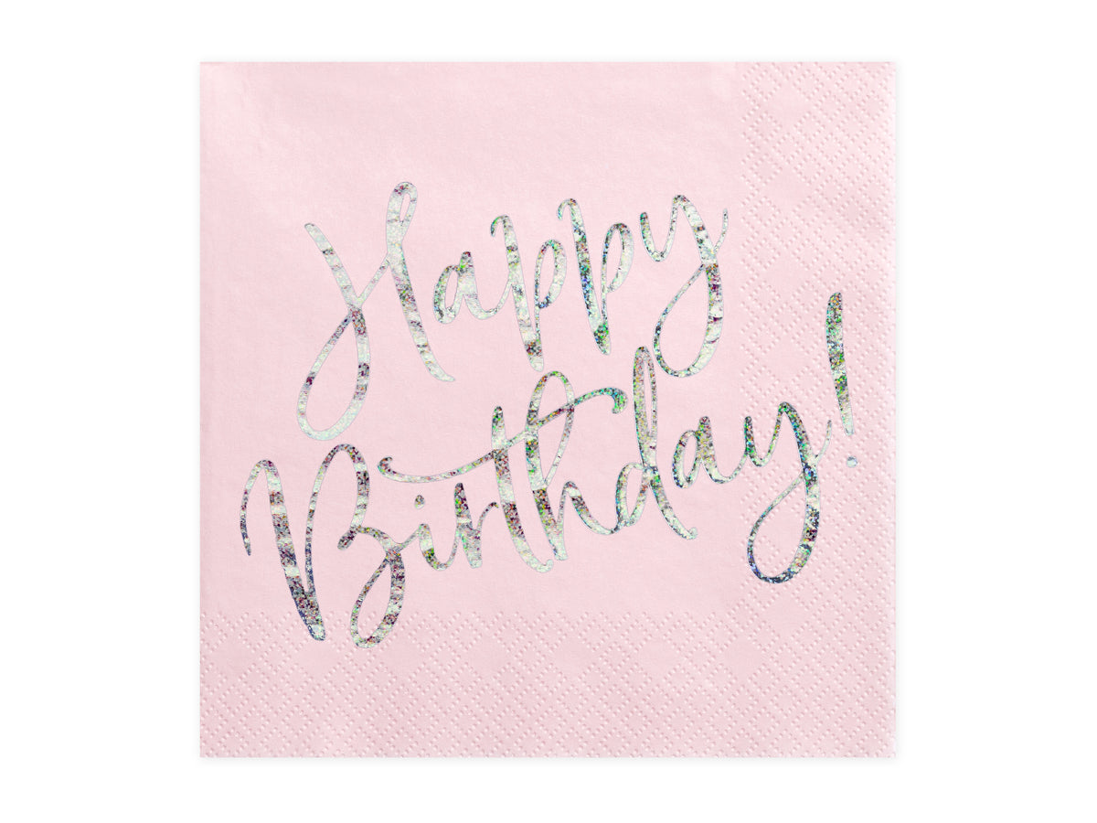 Light Pink Party Paper Napkins