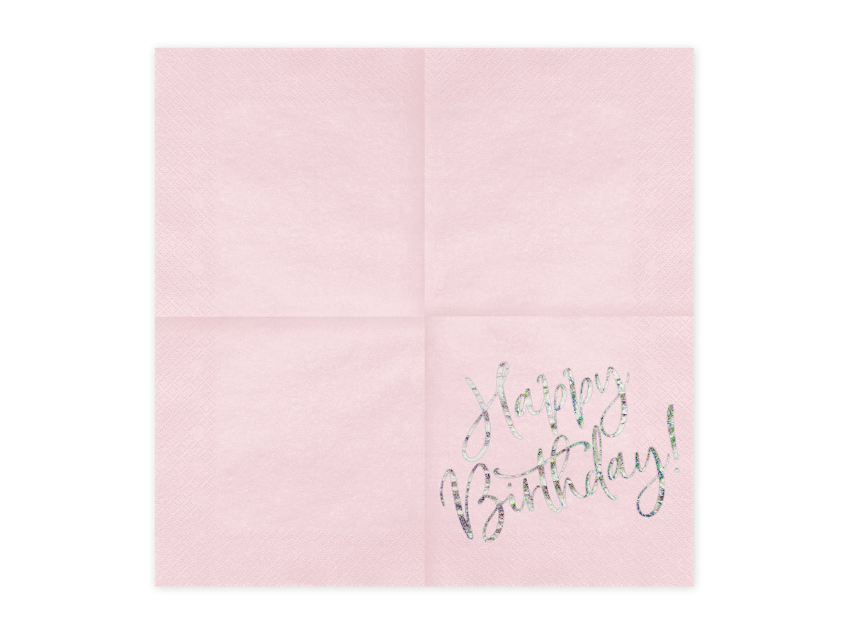 Light Pink Party Paper Napkins