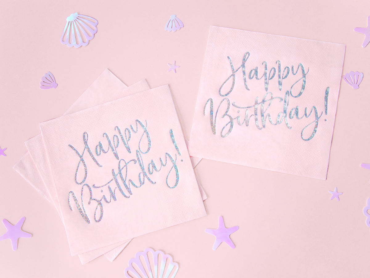 Light Pink Party Paper Napkins