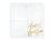 Happy New Year White & Gold Napkins 