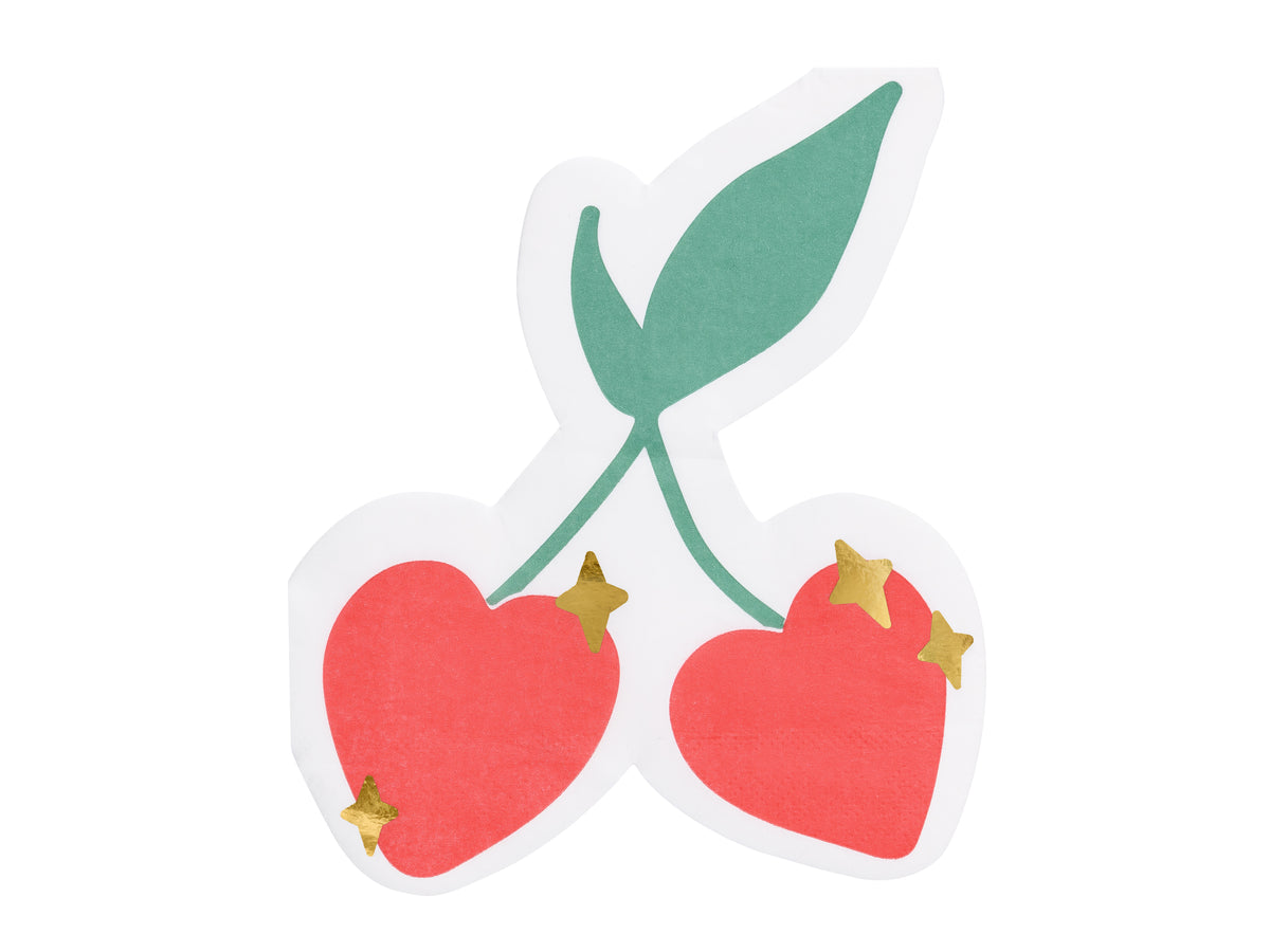 Cherries Beverage Napkins