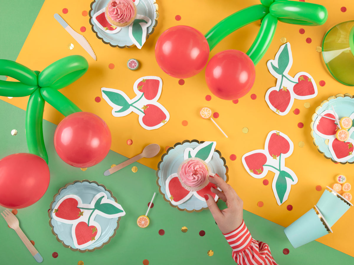 Cherries Beverage Napkins