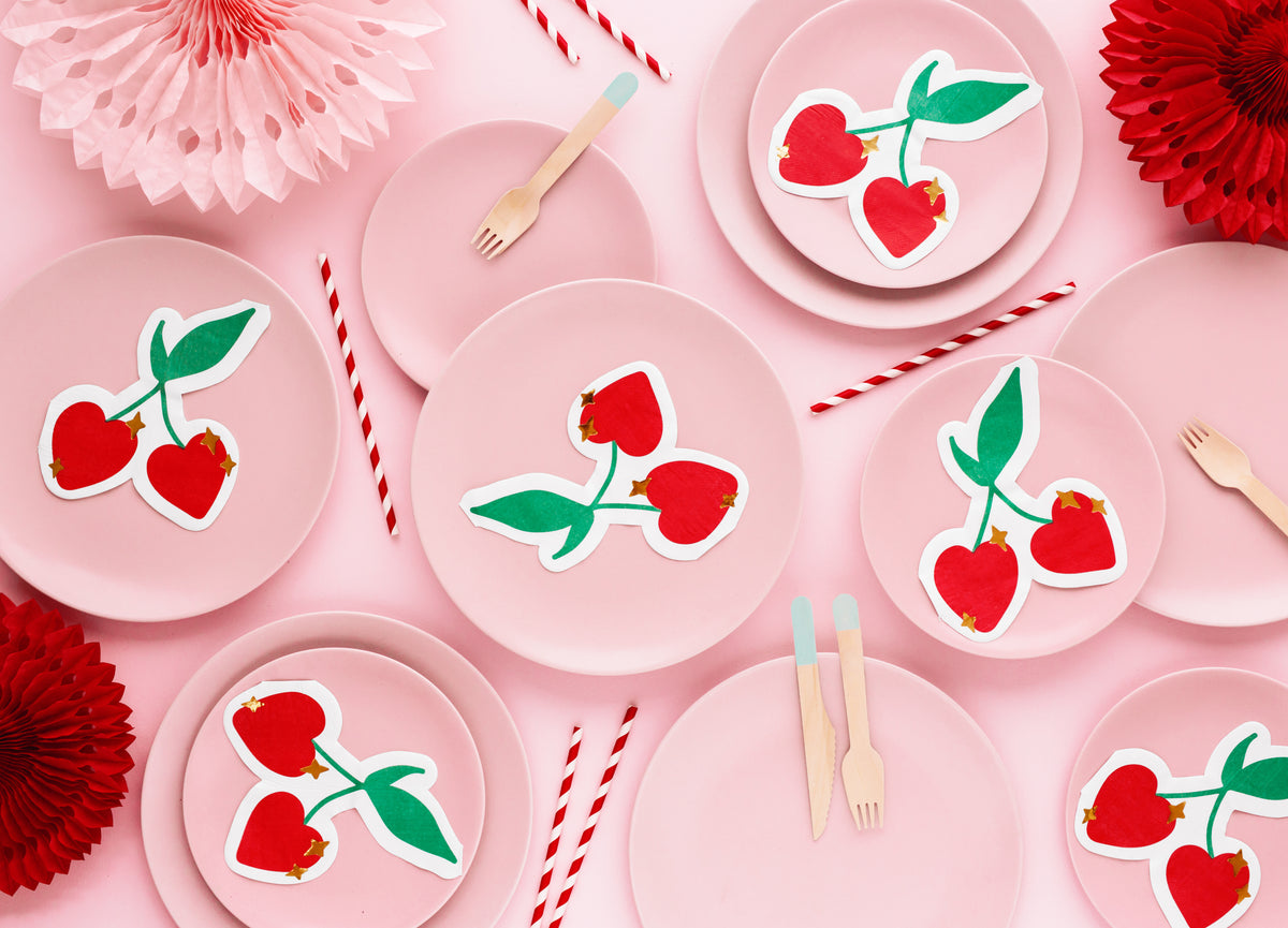 Cherries Beverage Napkins