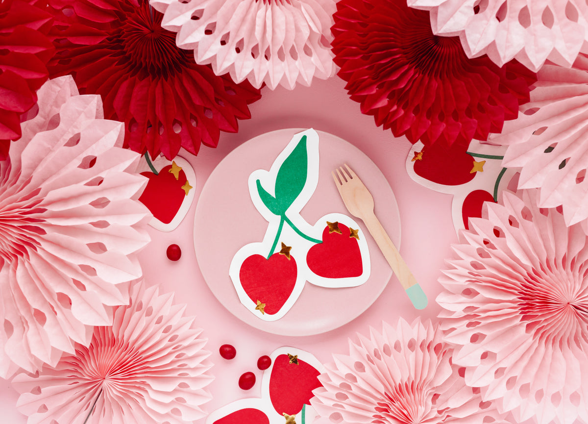 Cherries Beverage Napkins