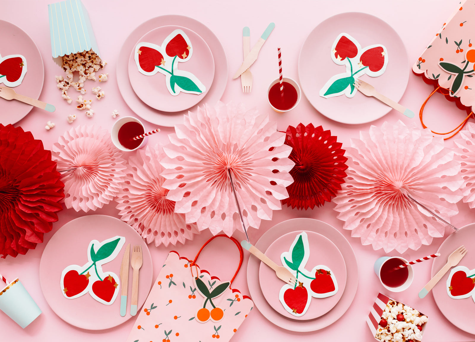 Cherries Beverage Napkins