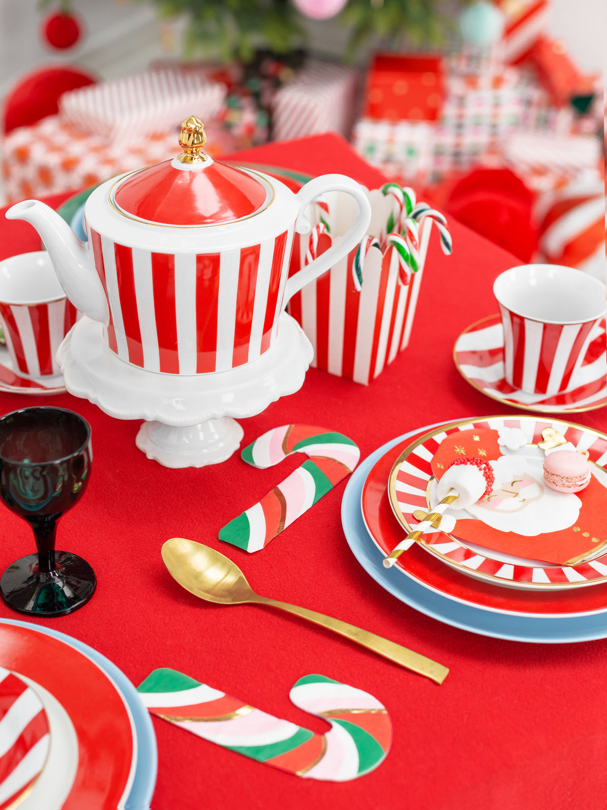 Candy Cane Dessert Napkins