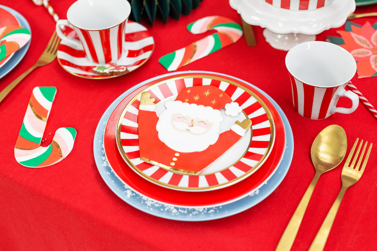 Candy Cane Dessert Napkins