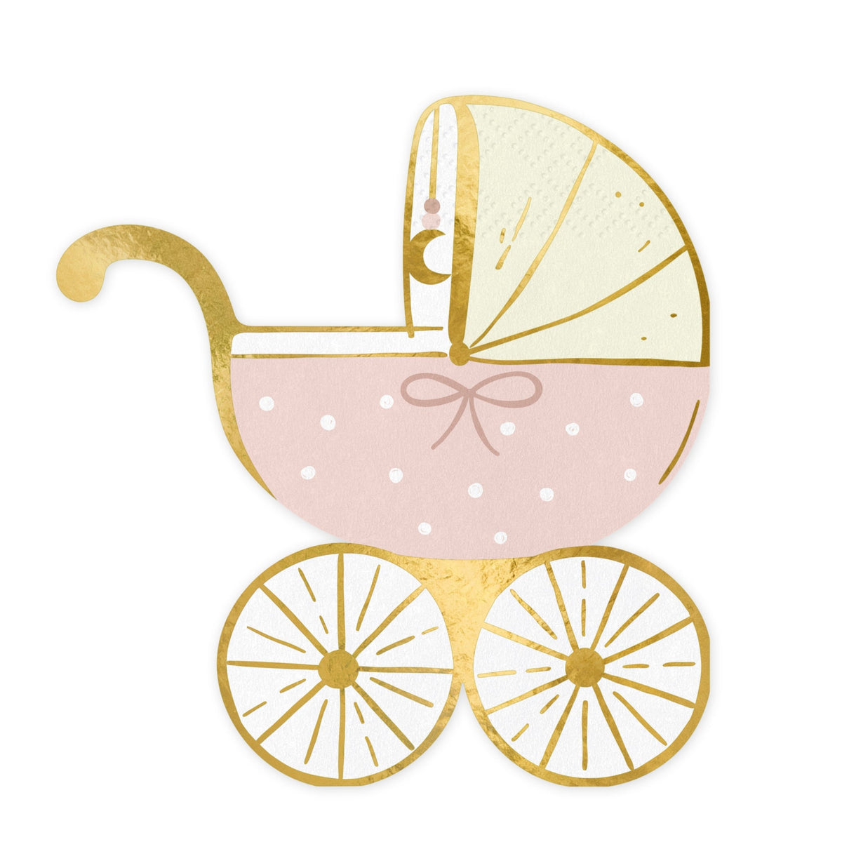 Light Pink Baby Stroller Napkins