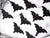 Black Bat Halloween Party Napkins 