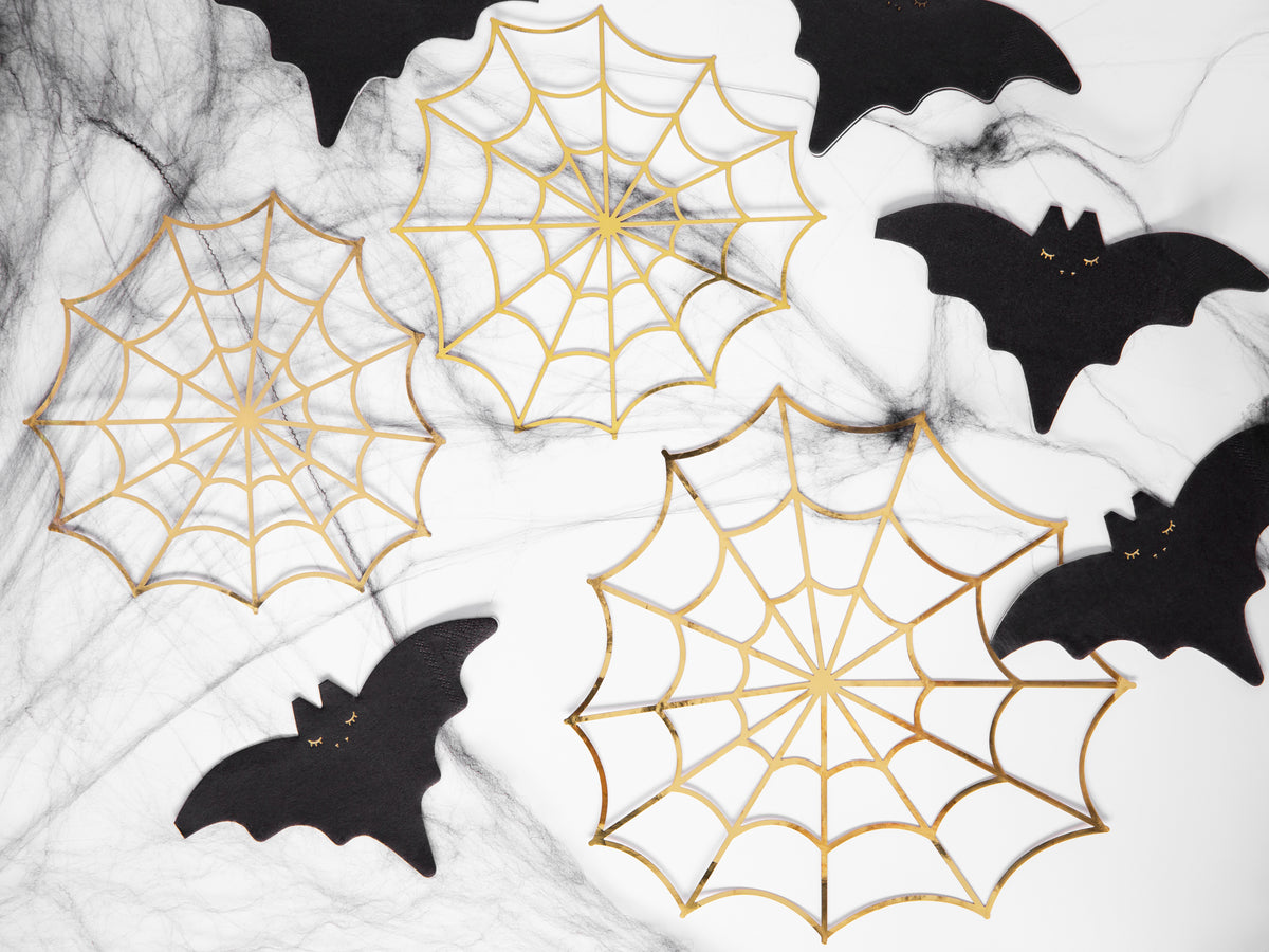 Black Bat Halloween Beverage Napkins 