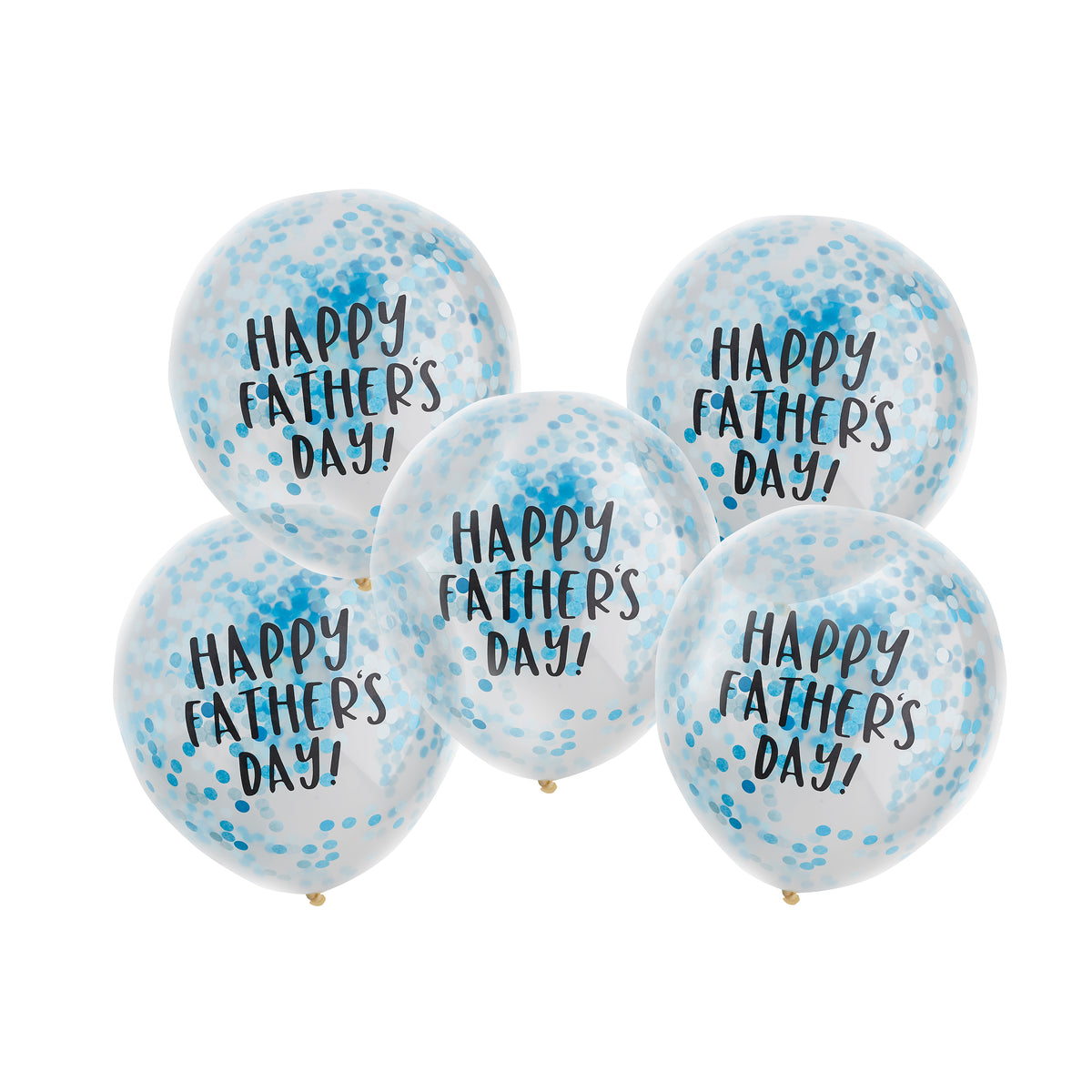 Happy Father&#39;s Day Blue Confetti Balloons