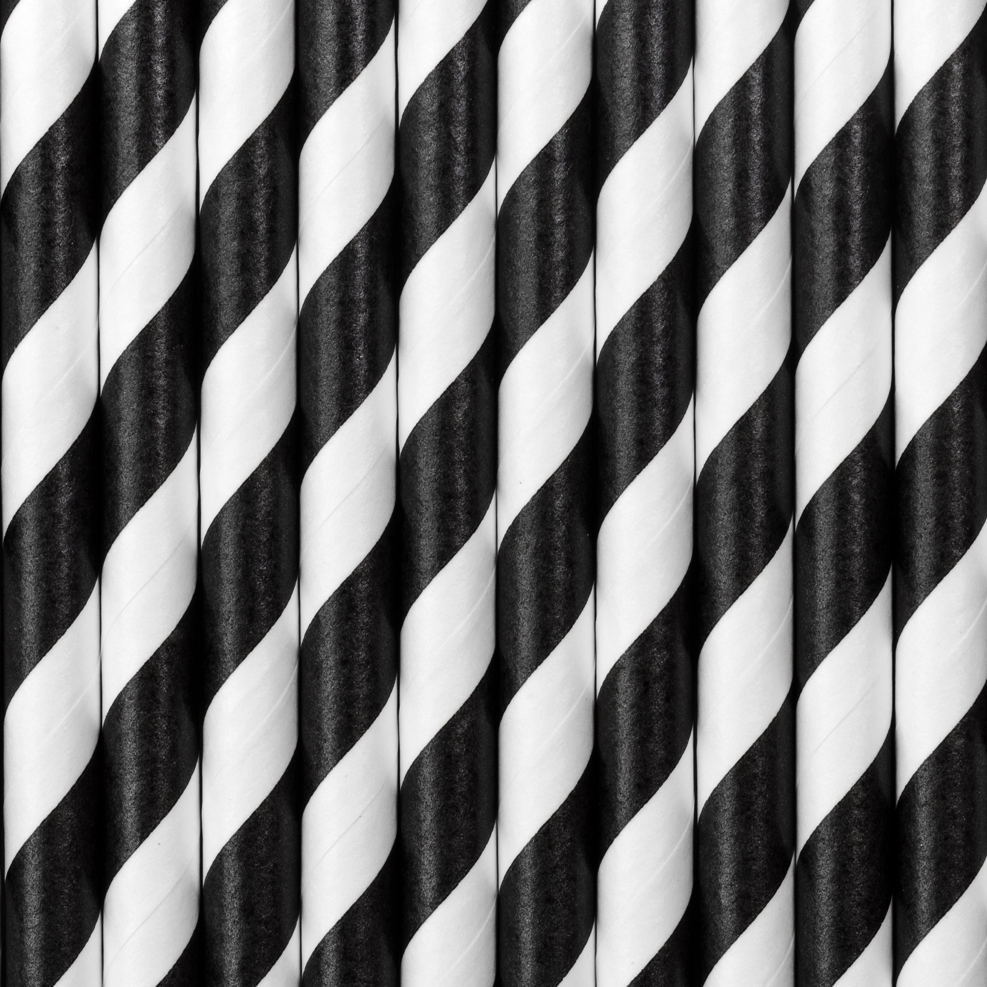 Black & White Stripped Straws