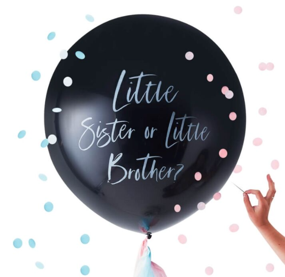 Gender Reveal Brother or Sister Balloon Kit