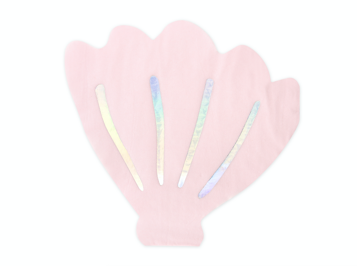 Seashell Pink Iridescent Paper Napkins 