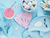 Seashell Pink Iridescent Paper Napkins 