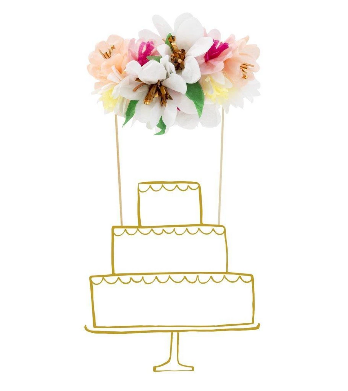 Flowers Bouquet Cake Toppers by Meri Meri