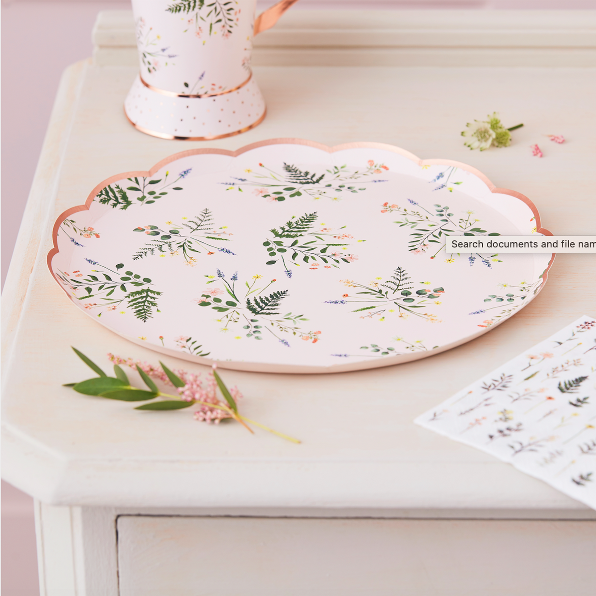 Floral Tea Paper Party Plates