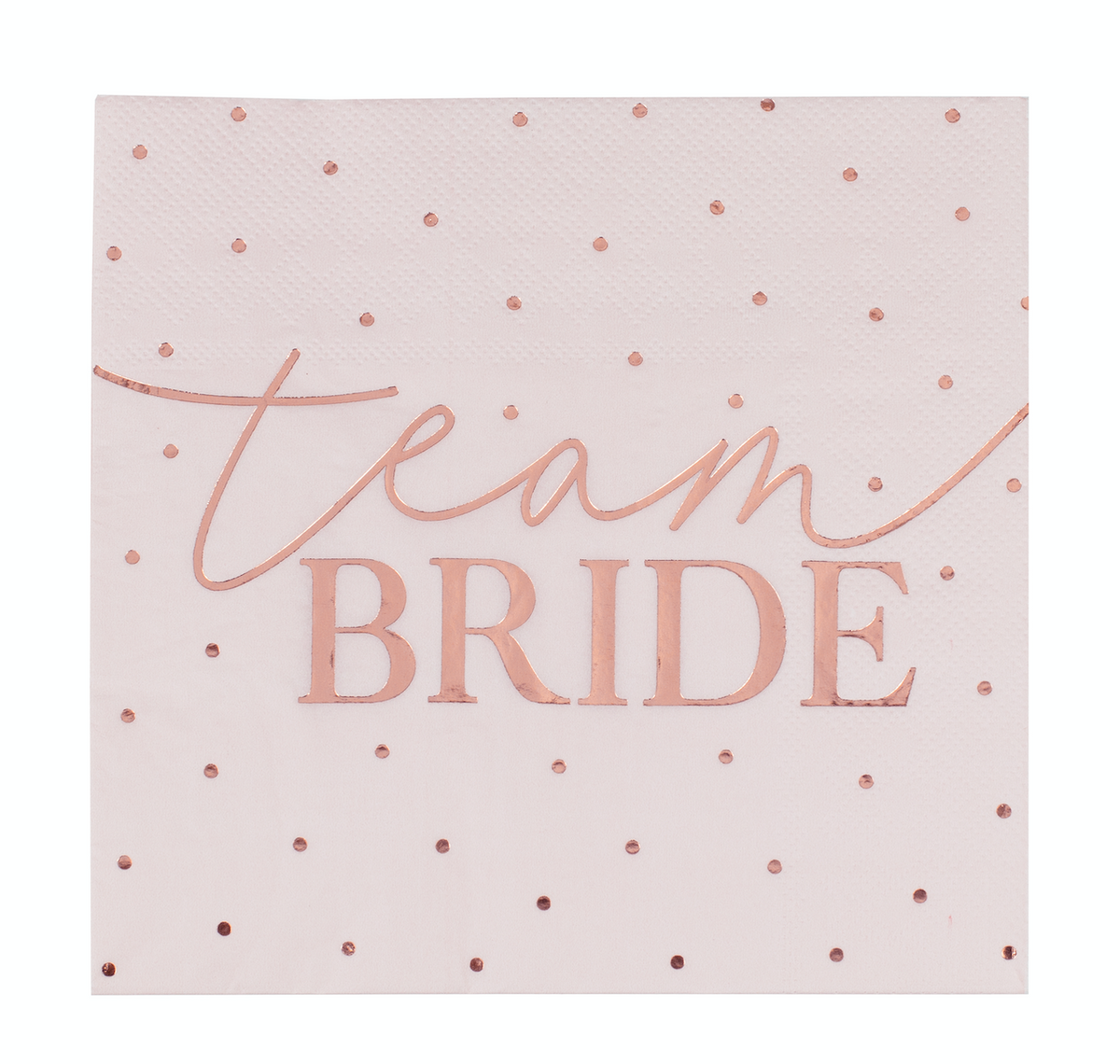 Blush Team Bride Paper Napkins