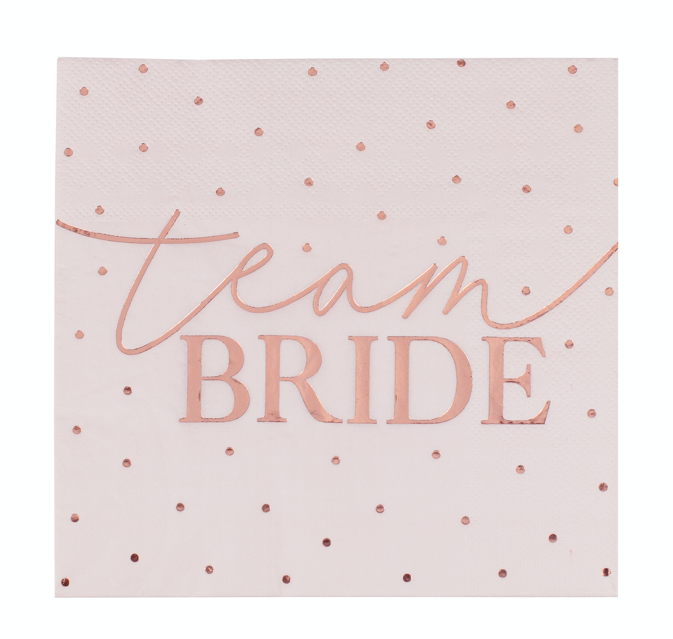 Blush Team Bride Paper Napkins