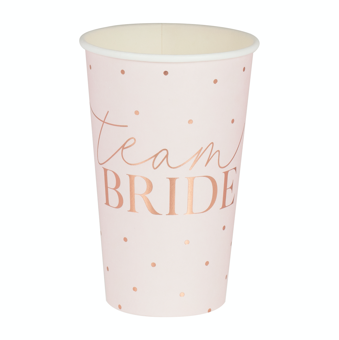 Rose Gold Team Bride Large Hen Party Cups