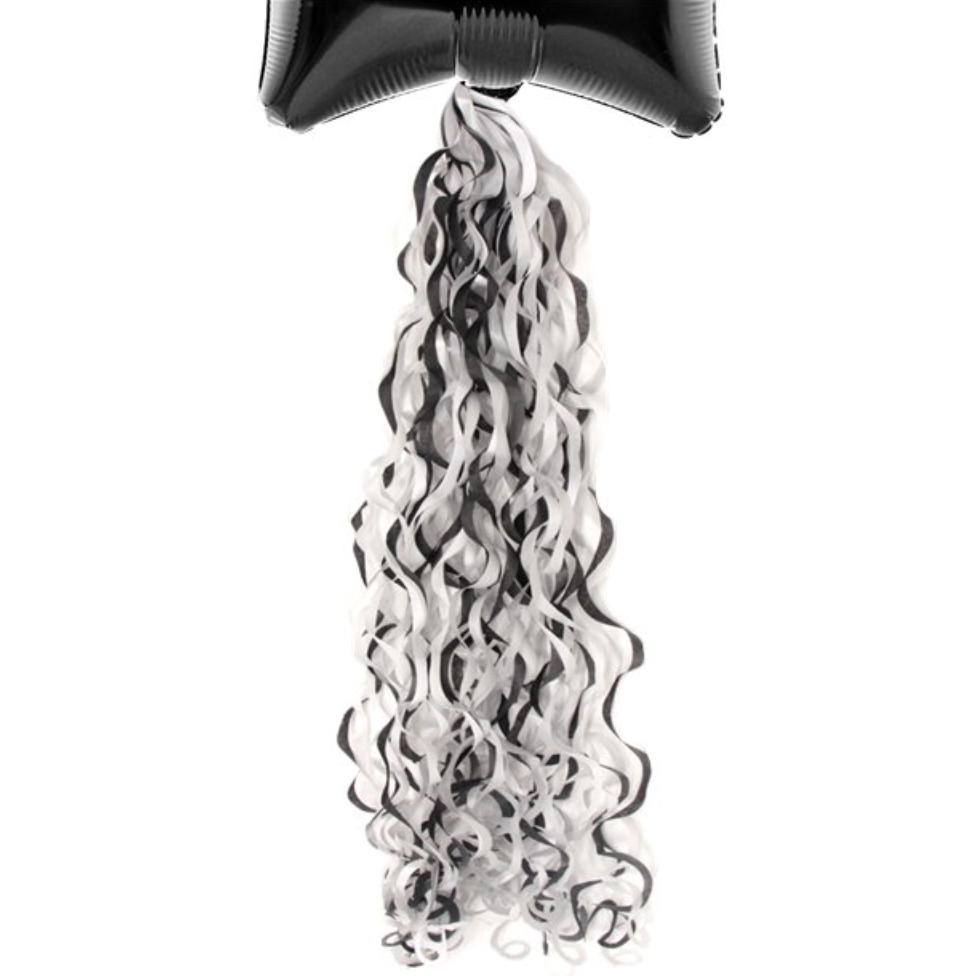 Black &amp; White Balloon Tail