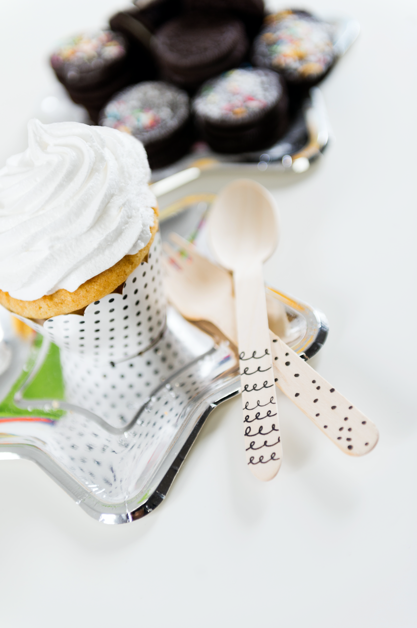 Mini Silver Star Shaped Plates