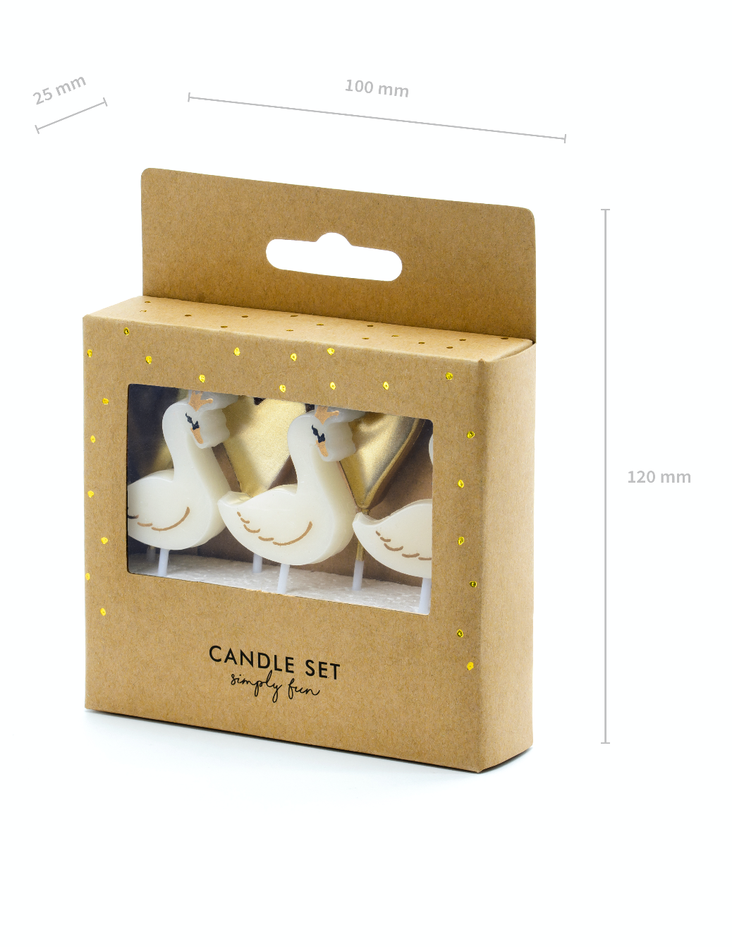 Lovely Swan Cake Candles