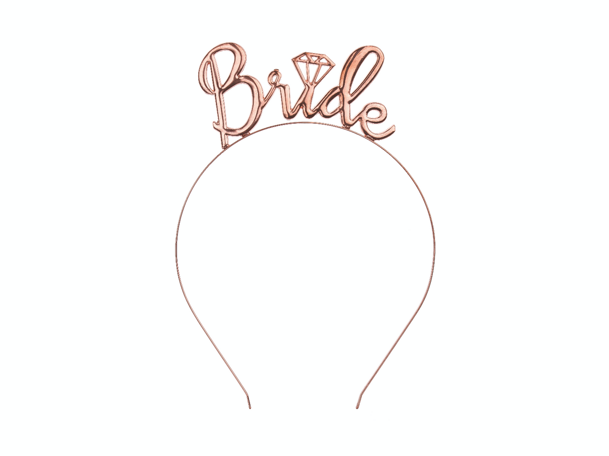 Rose Gold Bride Headband