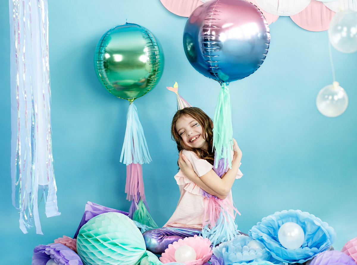 Violet &amp; Blue Ombre Orb Balloon