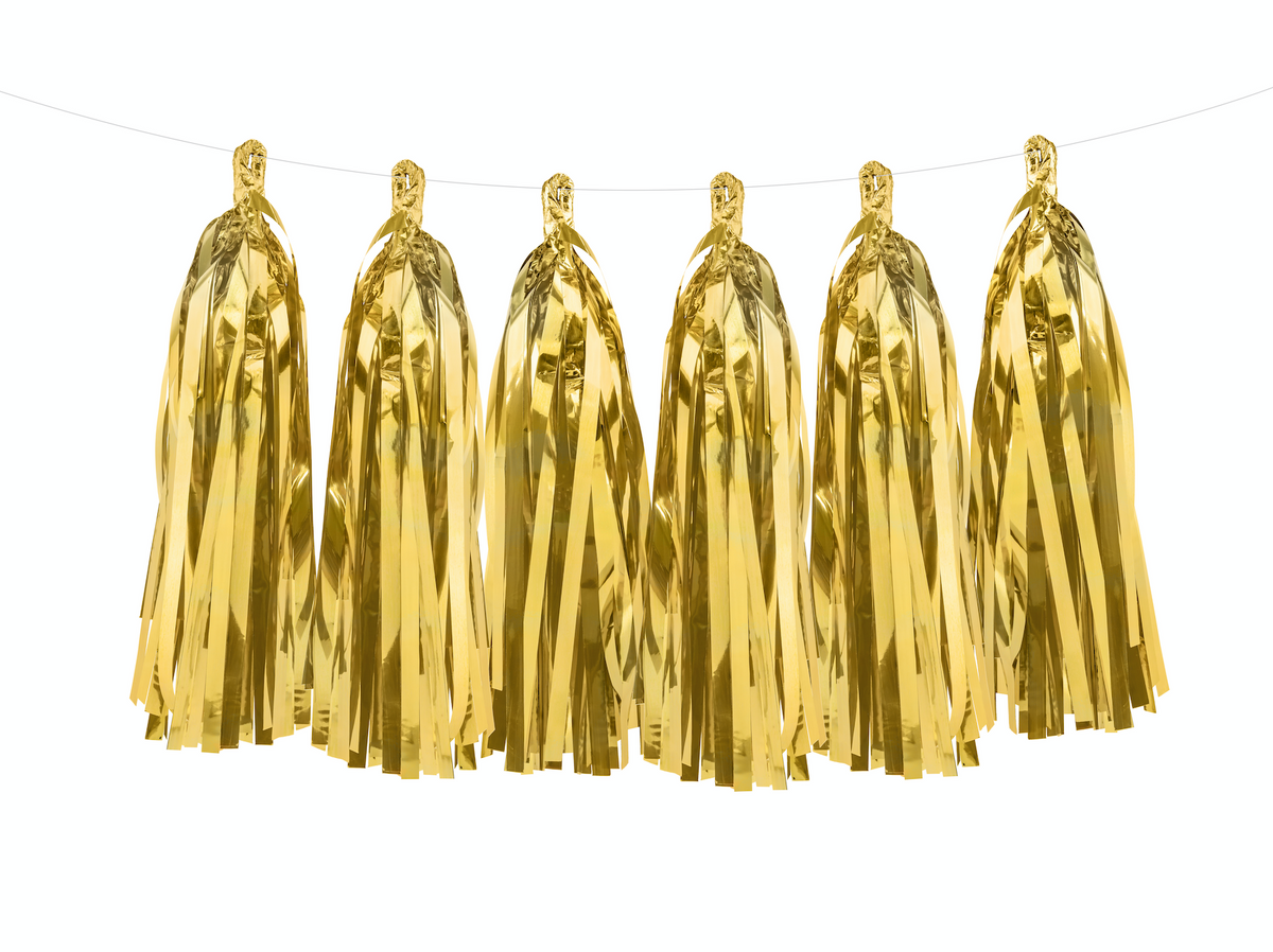 Gold Foiled Tassel Garland